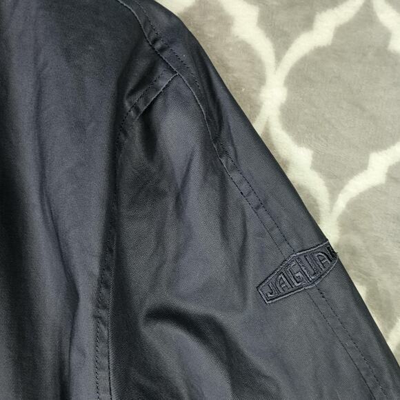 Jaguar Jacket Mens Large Navy Windbreaker Driver Graphic Lined Automotive Racing - Picture 14 of 16